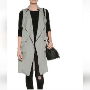 Walter Baker Utility vest jacket, size M, green, Safari Vacation, Lyocell.